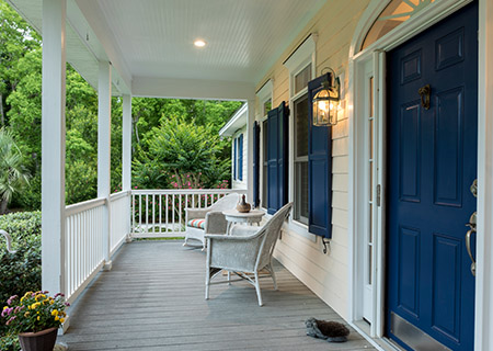 Front Porch of Home with Home Insurance in Fort Mill, SC